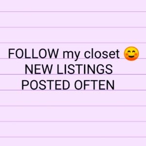Follow my closet I post new listings all the time